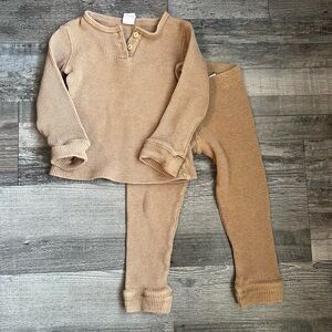 H&M Beige Waffle Knit Kids' Outfit